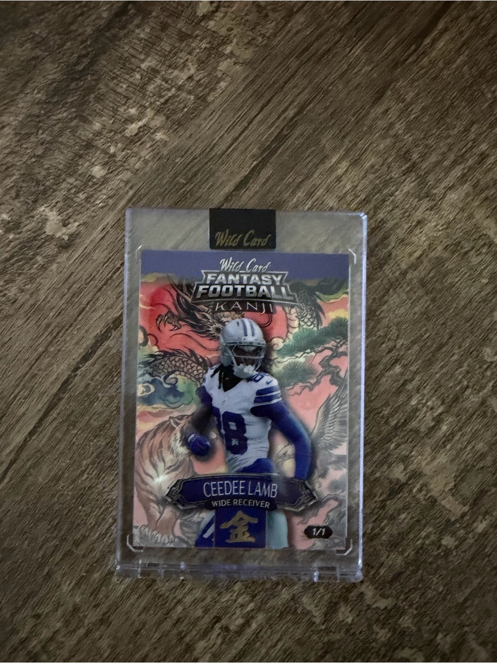Fantasy Football Kanji Ceedee Lamb Trading Card - Blue